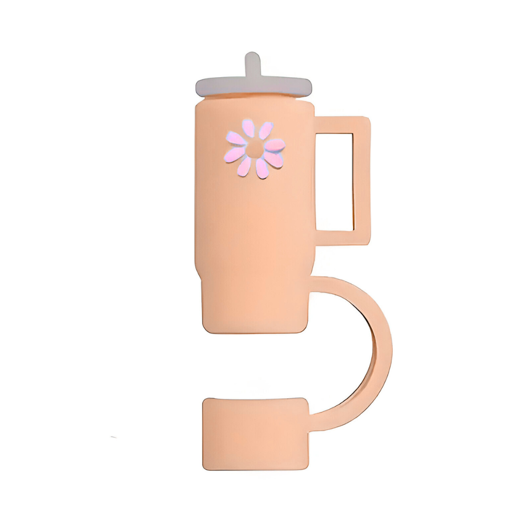 1Pc Cute Tumbler Silicone Straw Cap