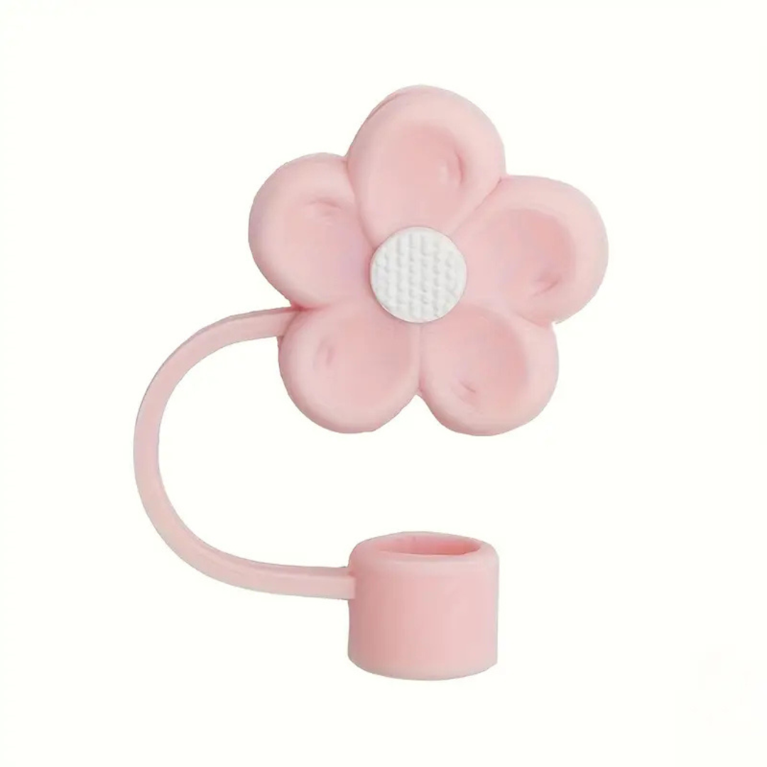 1 Pc Flower Straw Covers Toppers