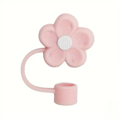 1 Pc Flower Straw Covers Toppers