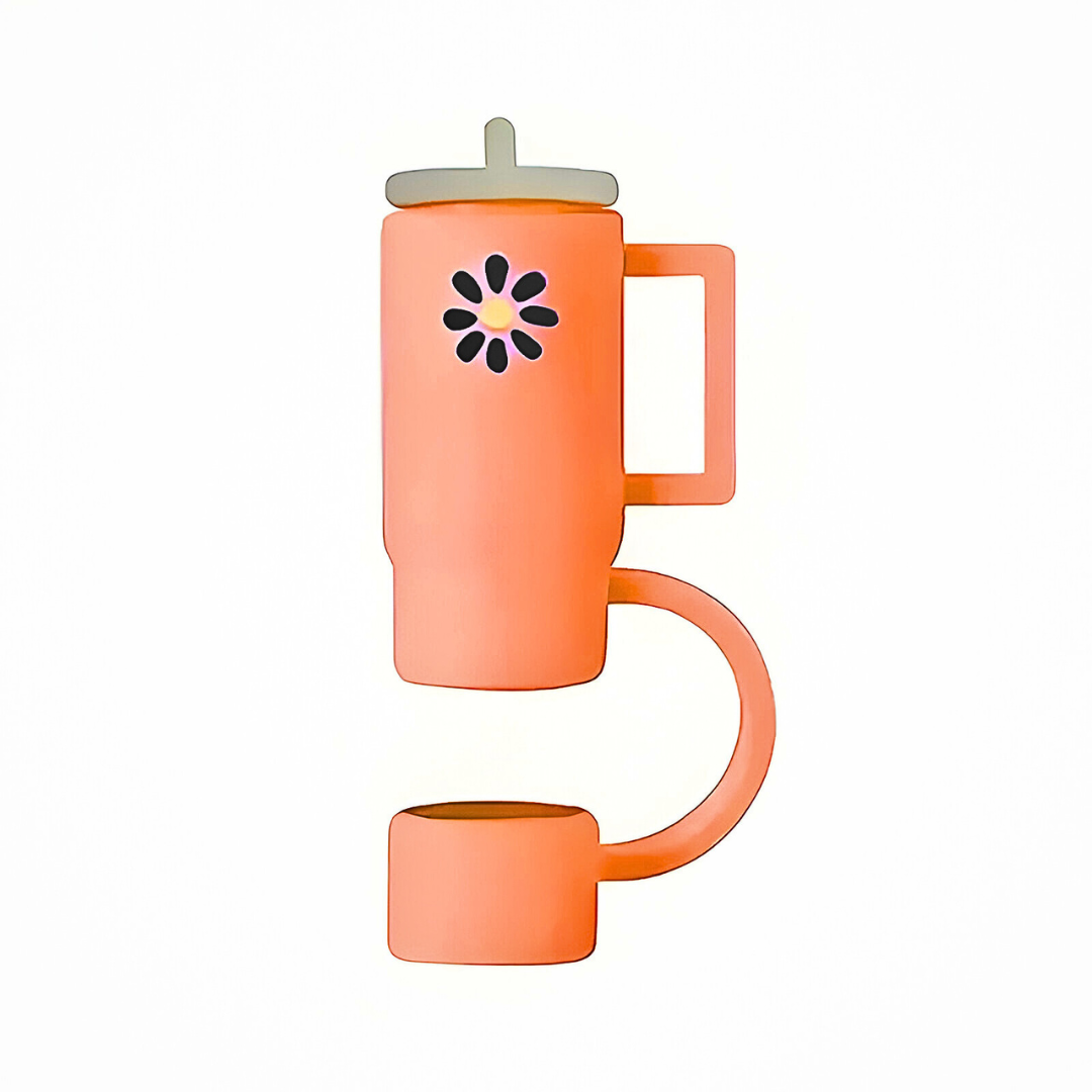 1Pc Cute Tumbler Silicone Straw Cap