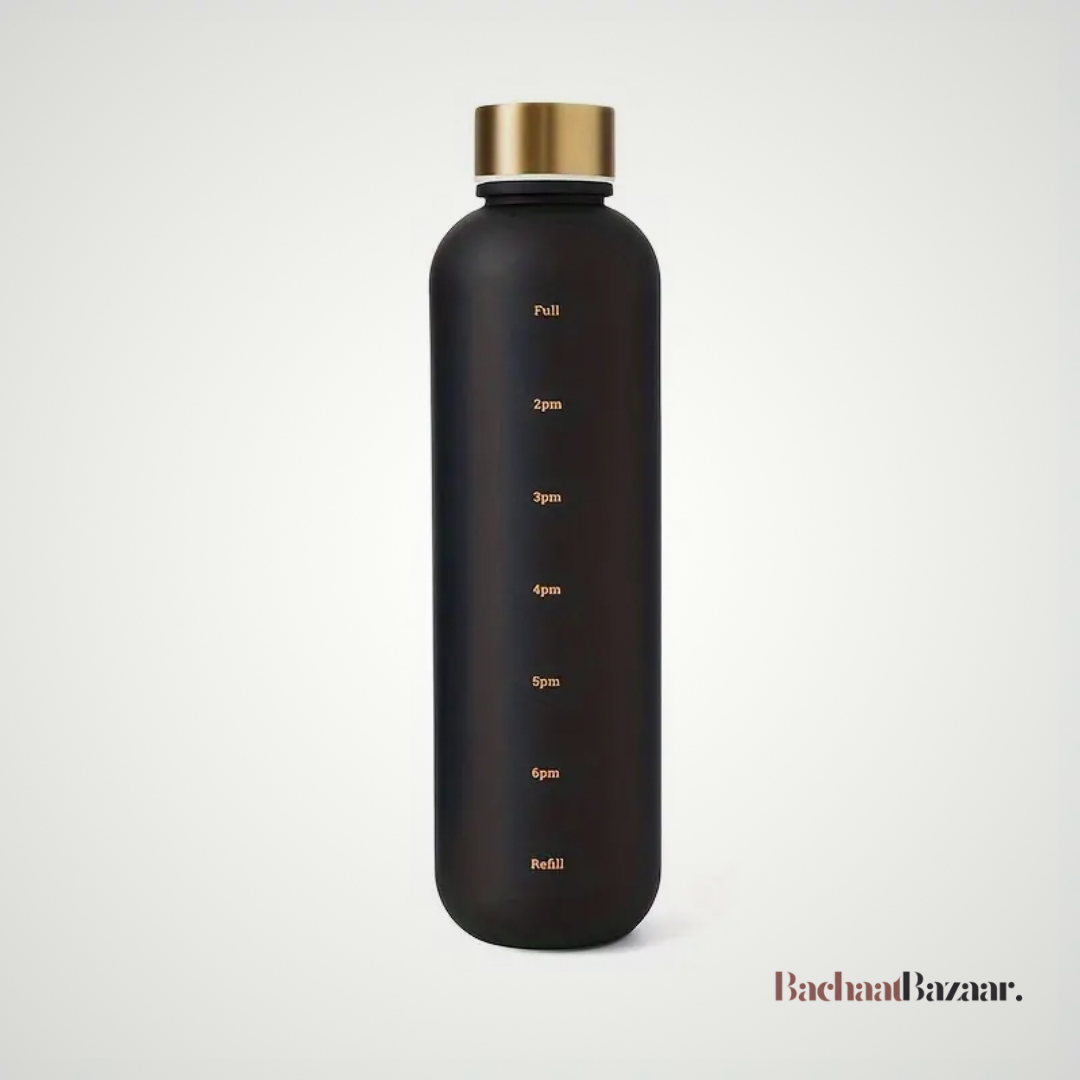 750-ml Motivational Water Bottle with Time Marker