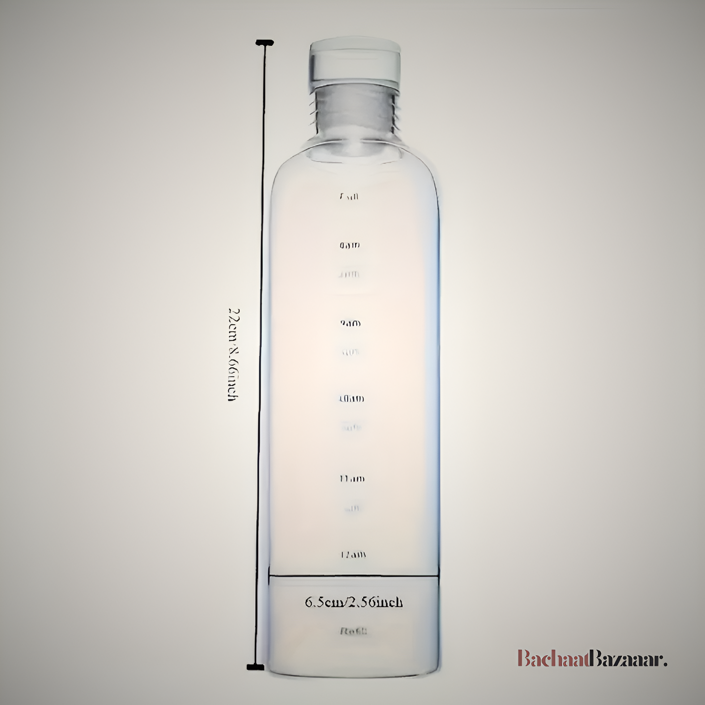 Leak-Proof Portable Water Bottle with Time Marker.