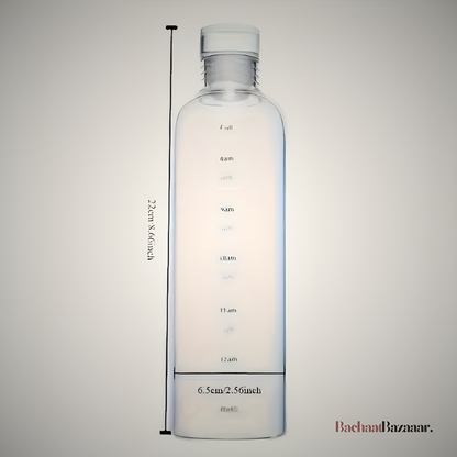 Leak-Proof Portable Water Bottle with Time Marker.