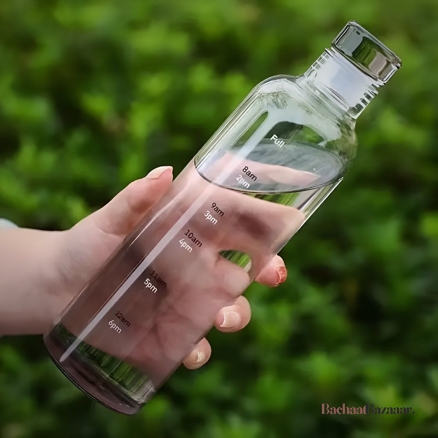 Leak-Proof Portable Water Bottle with Time Marker.